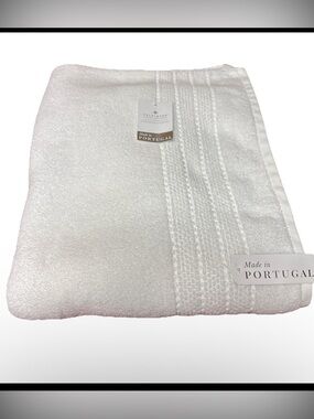 Felpinter Cotton Soft Absorbent White Bath Towel 30x52” Made In Portugal NWT